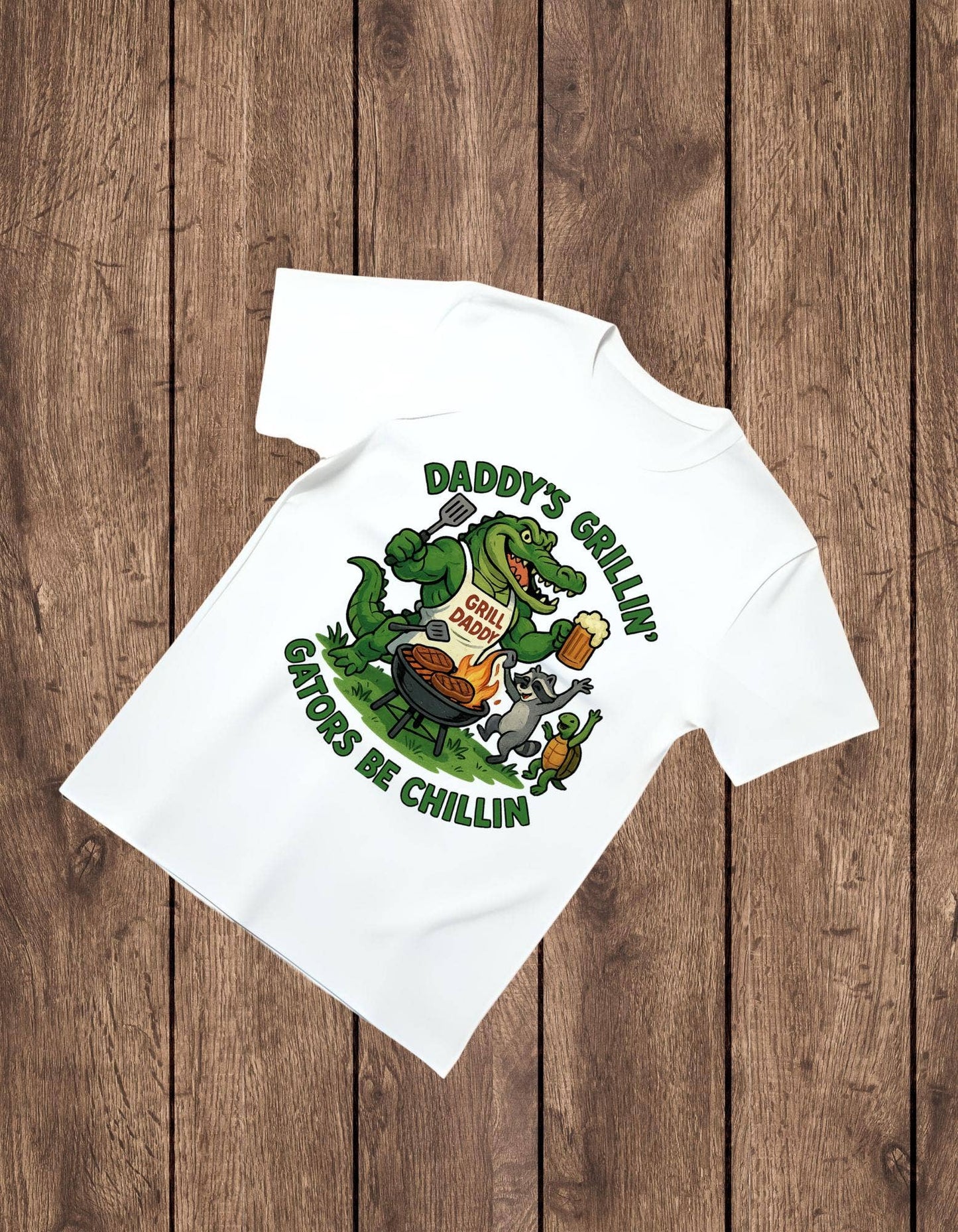 Grill Daddy Gator Bbq Funny Dad Gift, Southern Cookout Humor Unisex T-shirt, Sweatshirt, Hoodie, Long Sleeve Tee - T-Shirt, Sweatshirt, Hoodie