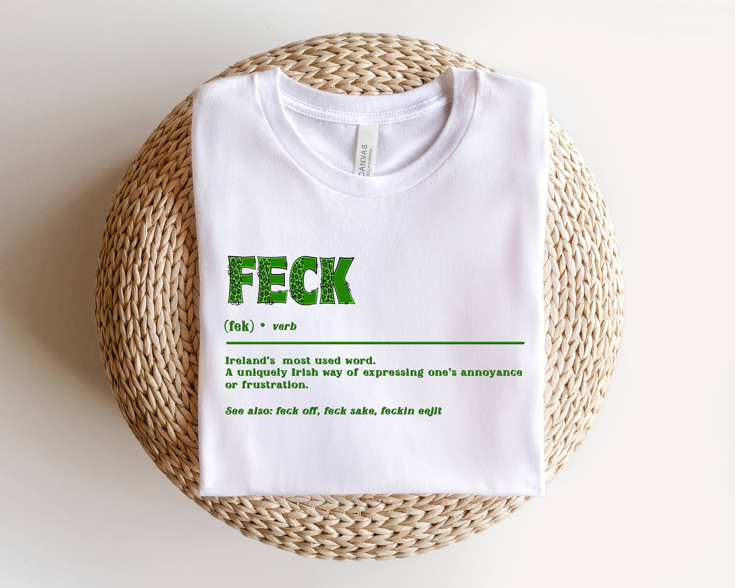 Feck Irish Sweater,  St Patrick's Day Sweater Unisex T-shirt, Sweatshirt, Hoodie, Long Sleeve Tee - T-Shirt, Sweatshirt, Hoodie