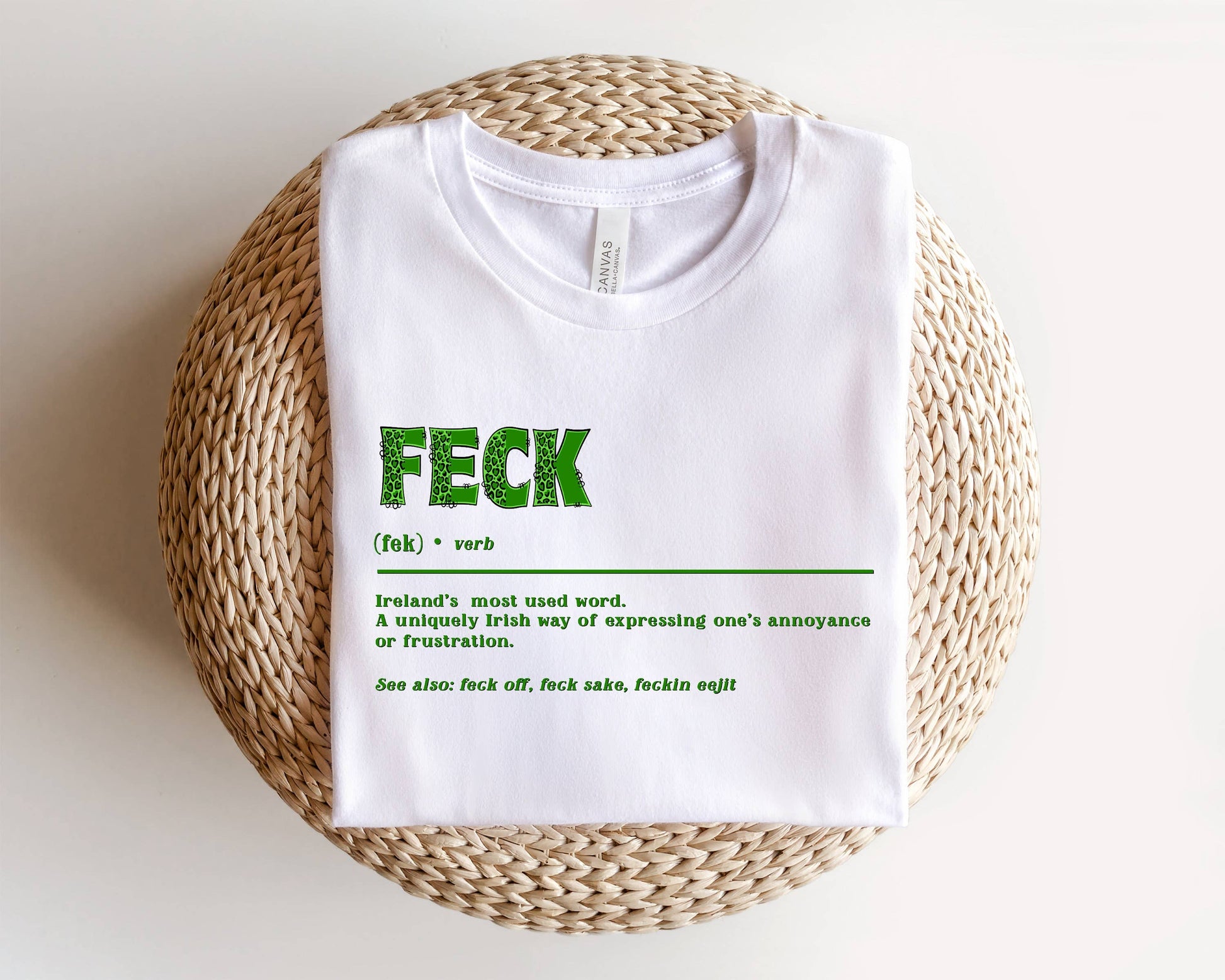 Feck Irish Sweater,  St Patrick's Day Sweater Unisex T-shirt, Sweatshirt, Hoodie, Long Sleeve Tee - T-Shirt, Sweatshirt, Hoodie