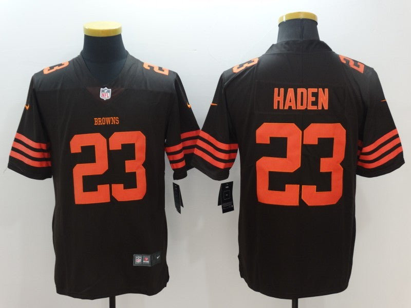 Men's Cleveland Browns Joe Haden #23 Brown Game Player Jersey1 football jersey product view 1