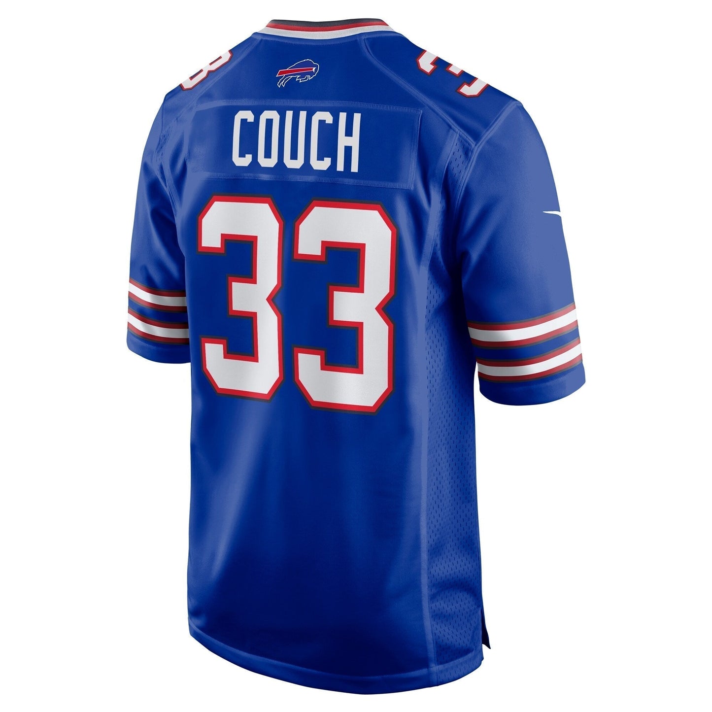 Te'Cory Couch Buffalo Bills Game Jersey - Royal football jersey product view 3