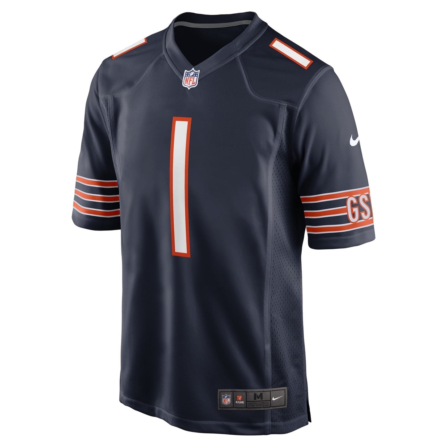 Jaylon Johnson Chicago Bears Game Jersey - Navy football jersey product view 2
