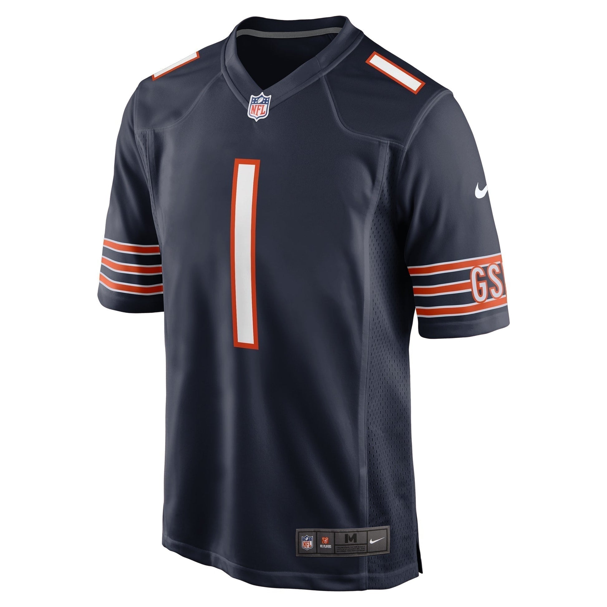 Jaylon Johnson Chicago Bears Game Jersey - Navy football jersey product view 2