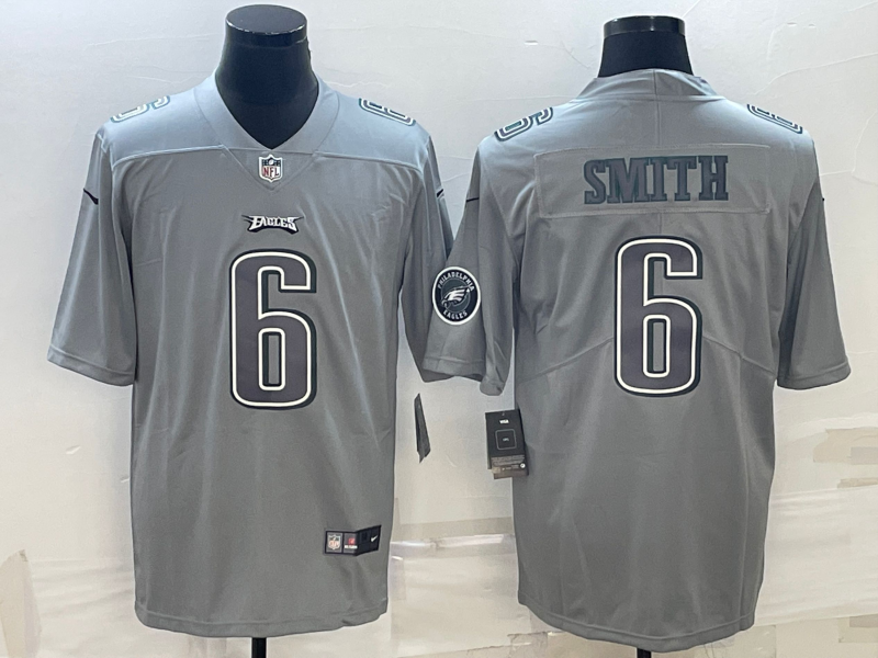 Men's Philadelphia Eagles DeVonta Smith Gray Atmosphere Fashion Game Jersey football jersey product view 1
