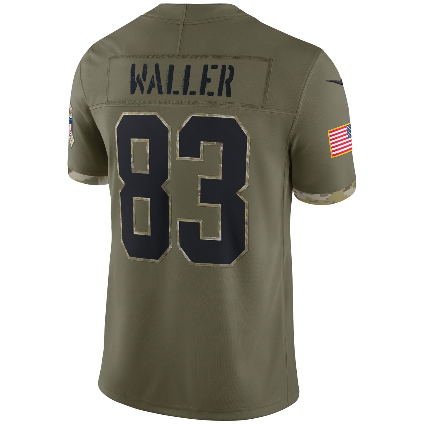 Darren Waller Las Vegas Raiders Salute To Service Limited Jersey - Olive football jersey product view 3