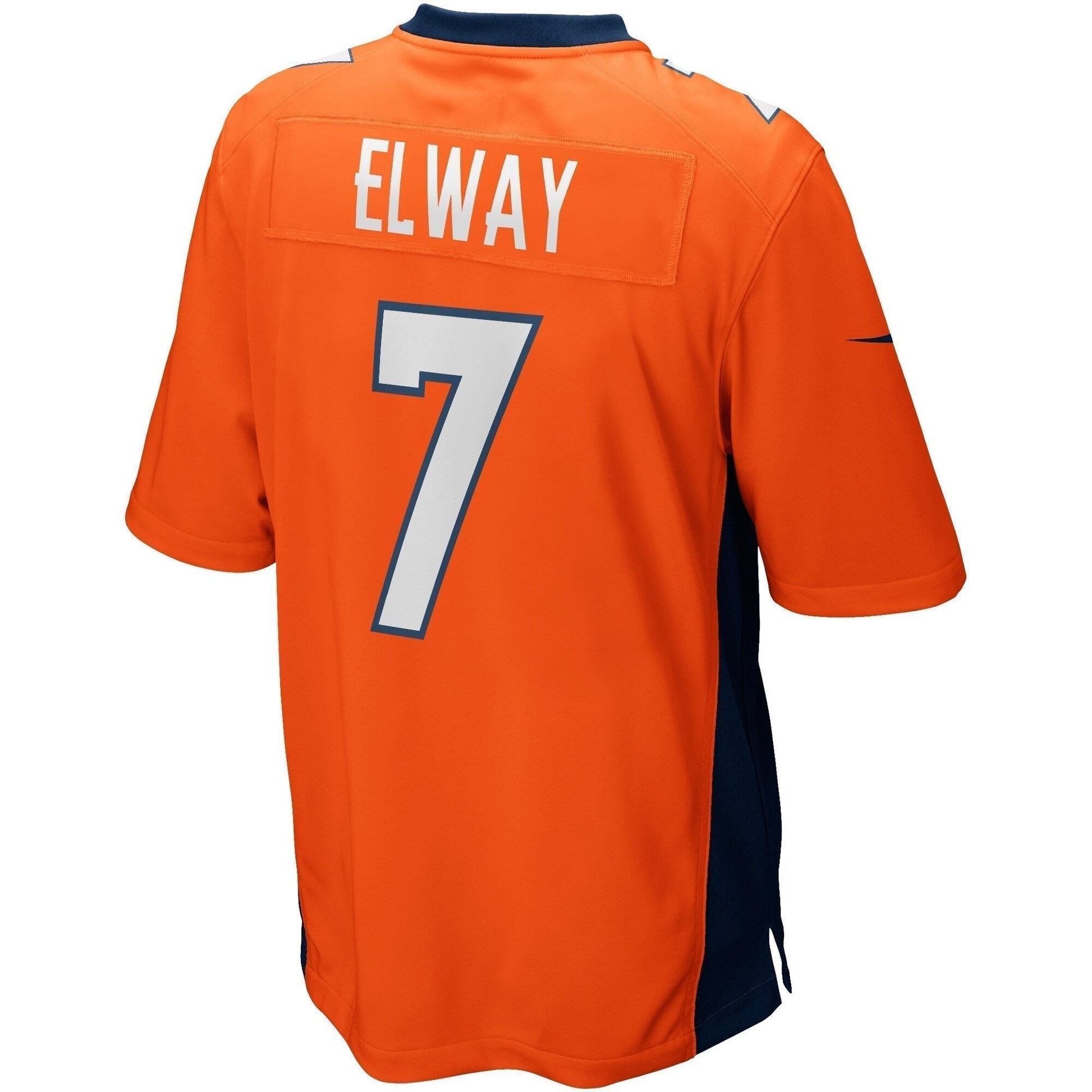 John Elway Denver Broncos Game Retired Jersey - Orange football jersey product view 3