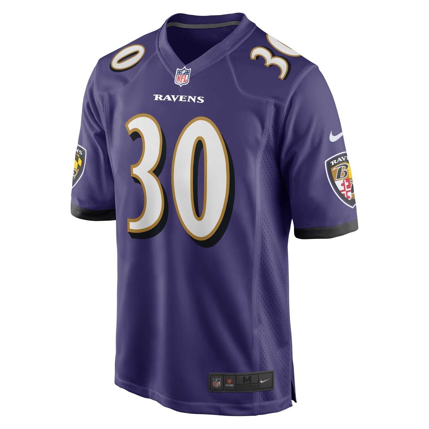 Trenton Simpson Baltimore Ravens Game Jersey - Purple football jersey product view 2