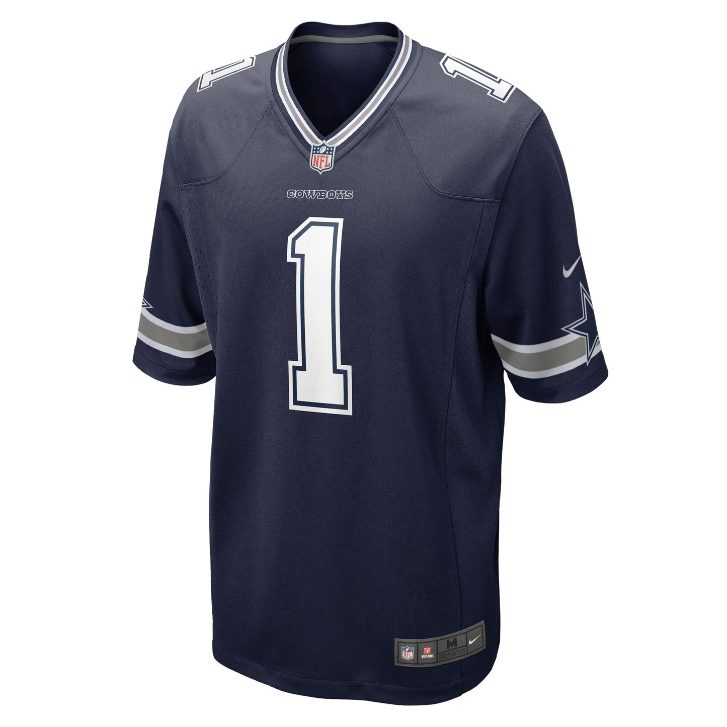 Number 1 Dad Dallas Cowboys Game Jersey - Navy football jersey product view 2