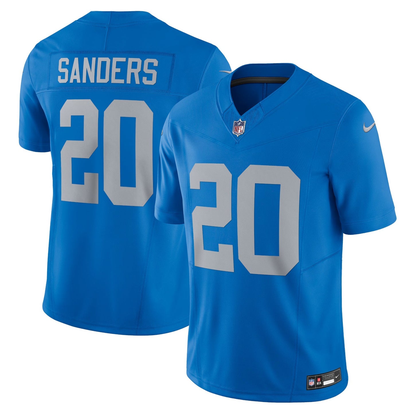 Detroit Lions Barry Sanders Blue Vapor F.U.S.E. Alternate Limited Jersey football jersey product view 1