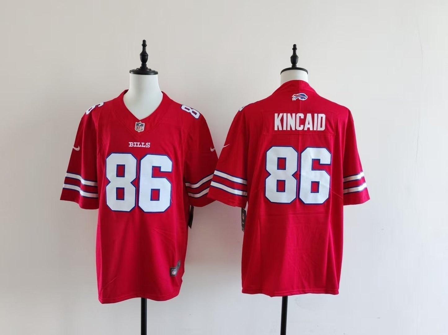 Men's Buffalo Bills Dalton Kincaid Jersey-Red football jersey product view 1