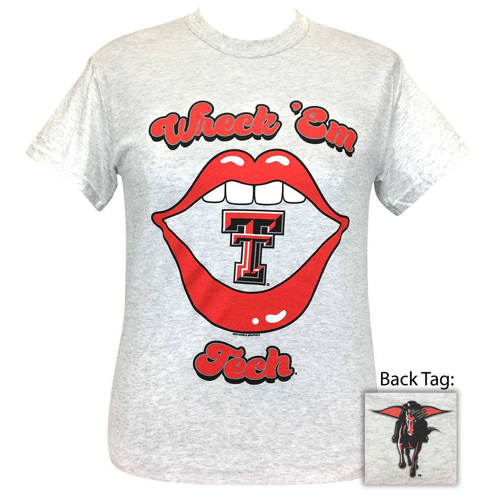 Texas Tech Lips Ash Ss Unisex T-shirt, Sweatshirt, Hoodie, Long Sleeve Tee - T-Shirt, Sweatshirt, Hoodie