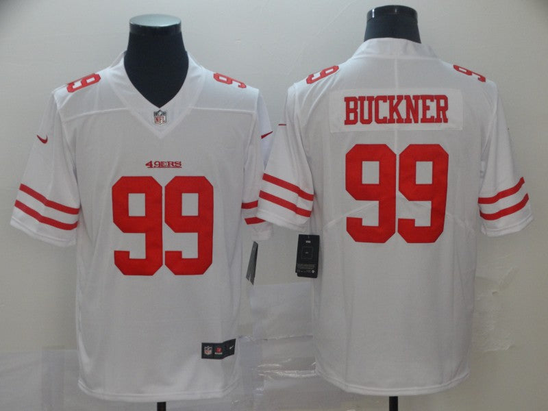 Men's San Francisco 49ers DeForest Buckner White Game Player Jersey football jersey product view 1