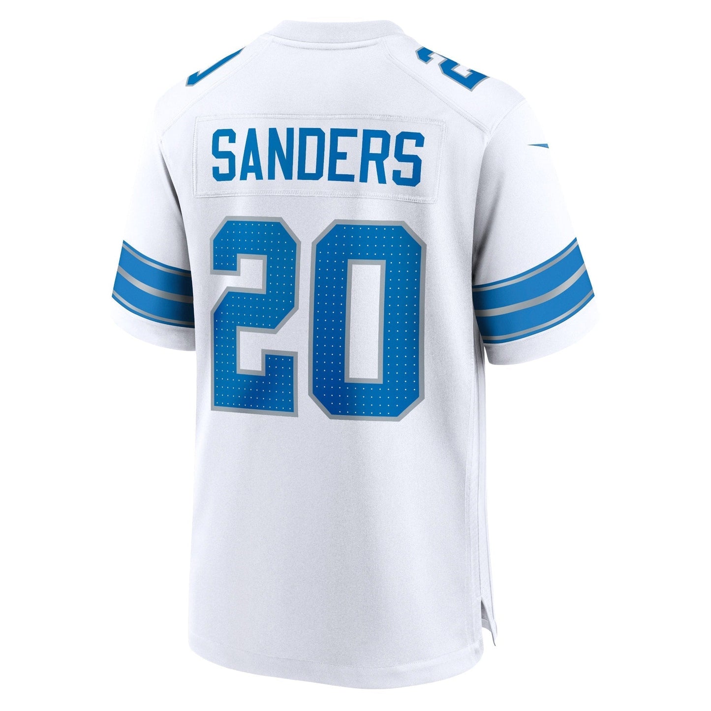 Barry Sanders Detroit Lions Retired Game Jersey - White football jersey product view 3