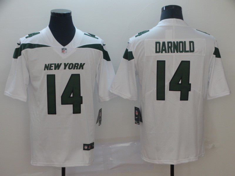 Men's New York Jets Sam Darnold White Game Jersey football jersey product view 1
