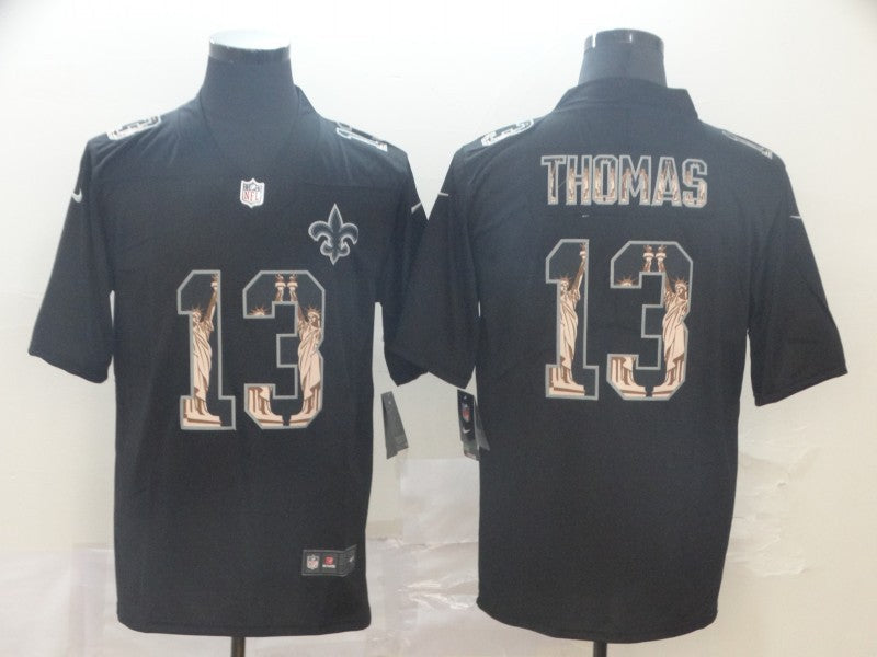 Men's New Orleans Saints Michael Thomas #13 Black Player Jersey1 football jersey product view 1