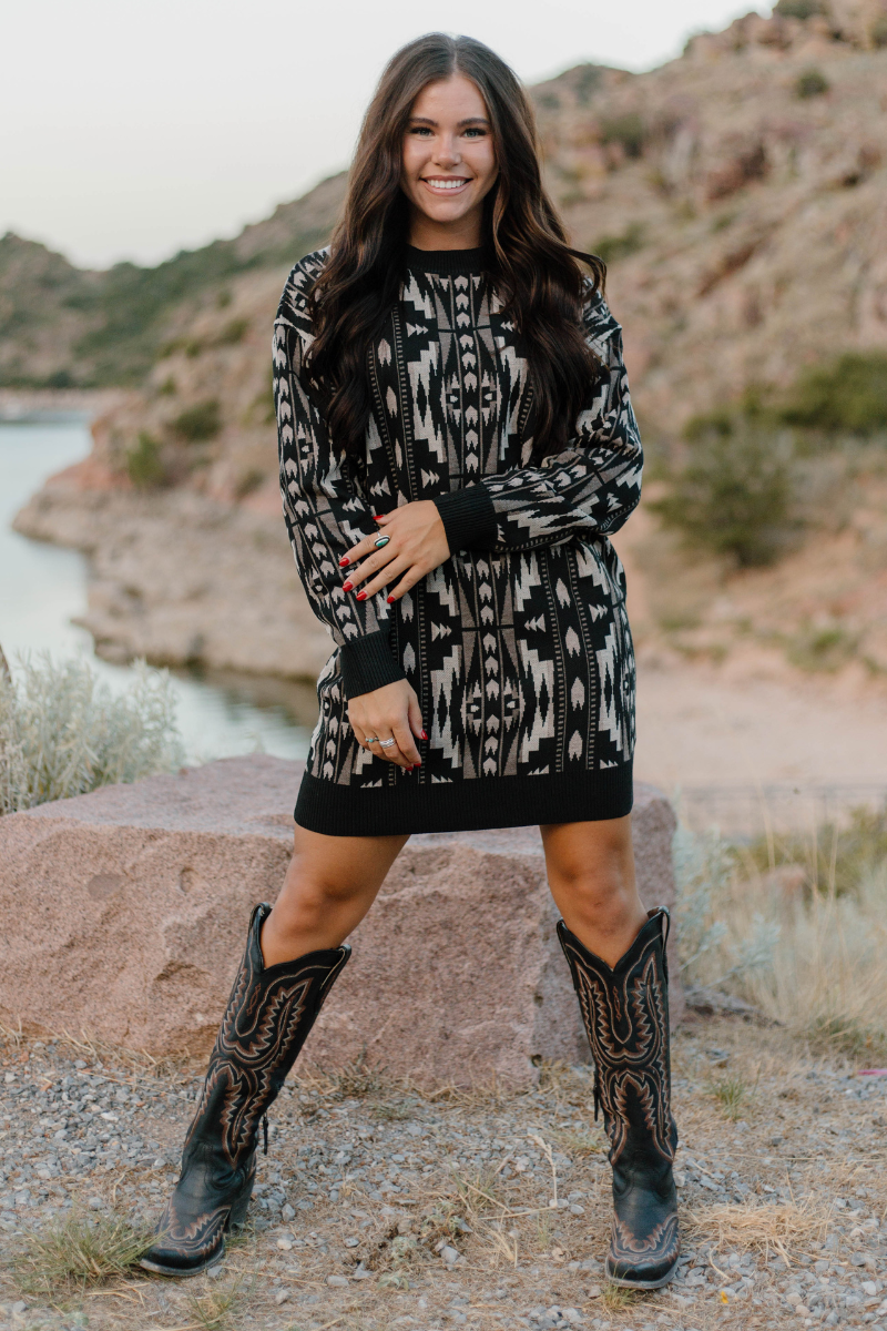 Montana Aztec Sweater Dress Unisex T-shirt, Sweatshirt, Hoodie, Long Sleeve Tee - T-Shirt, Sweatshirt, Hoodie