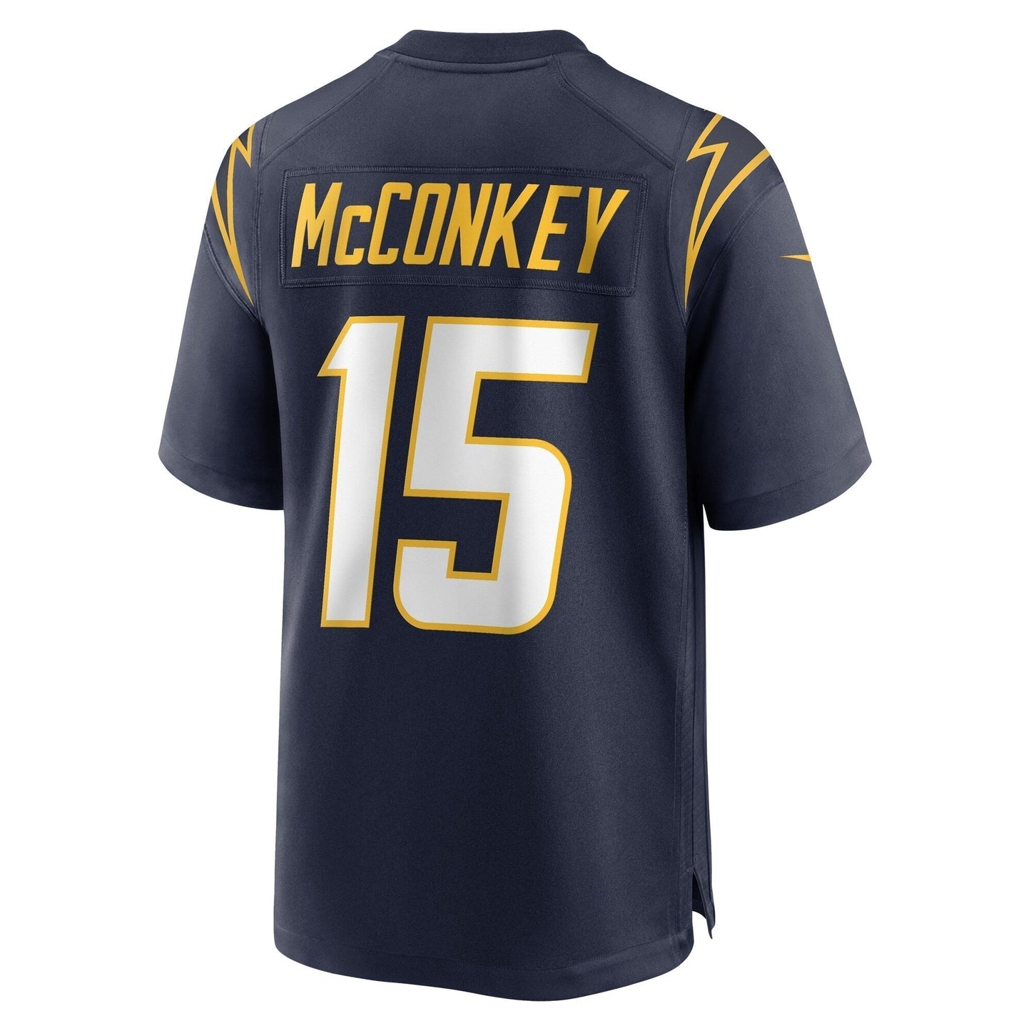 Ladd McConkey Los Angeles Chargers Alternate Game Jersey - Navy football jersey product view 3