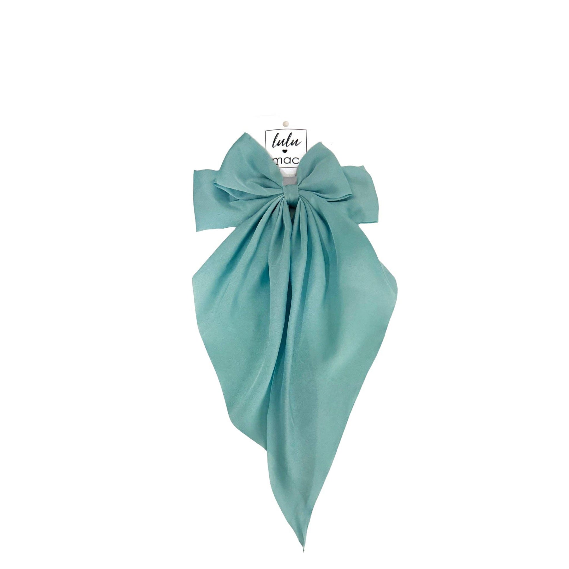 DDL-2270 Large Satin Bow Aqua Unisex T-shirt, Sweatshirt, Hoodie, Long Sleeve Tee - T-Shirt, Sweatshirt, Hoodie