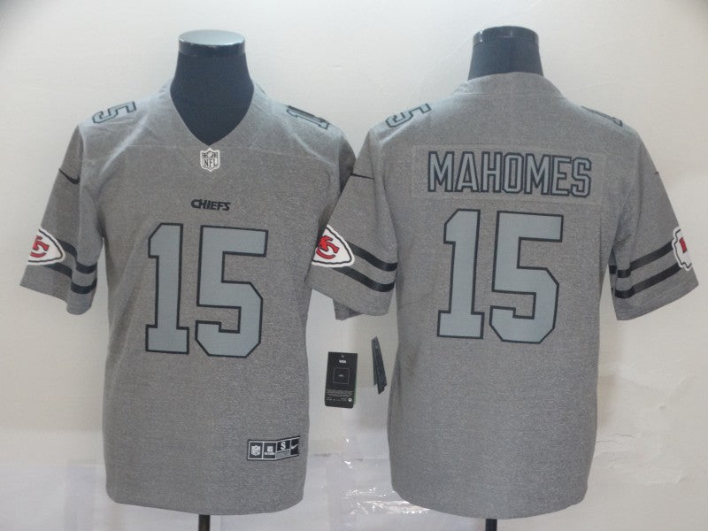 Men's Kansas City Chiefs Patrick Mahomes Gray Player Game Jersey1 football jersey product view 1