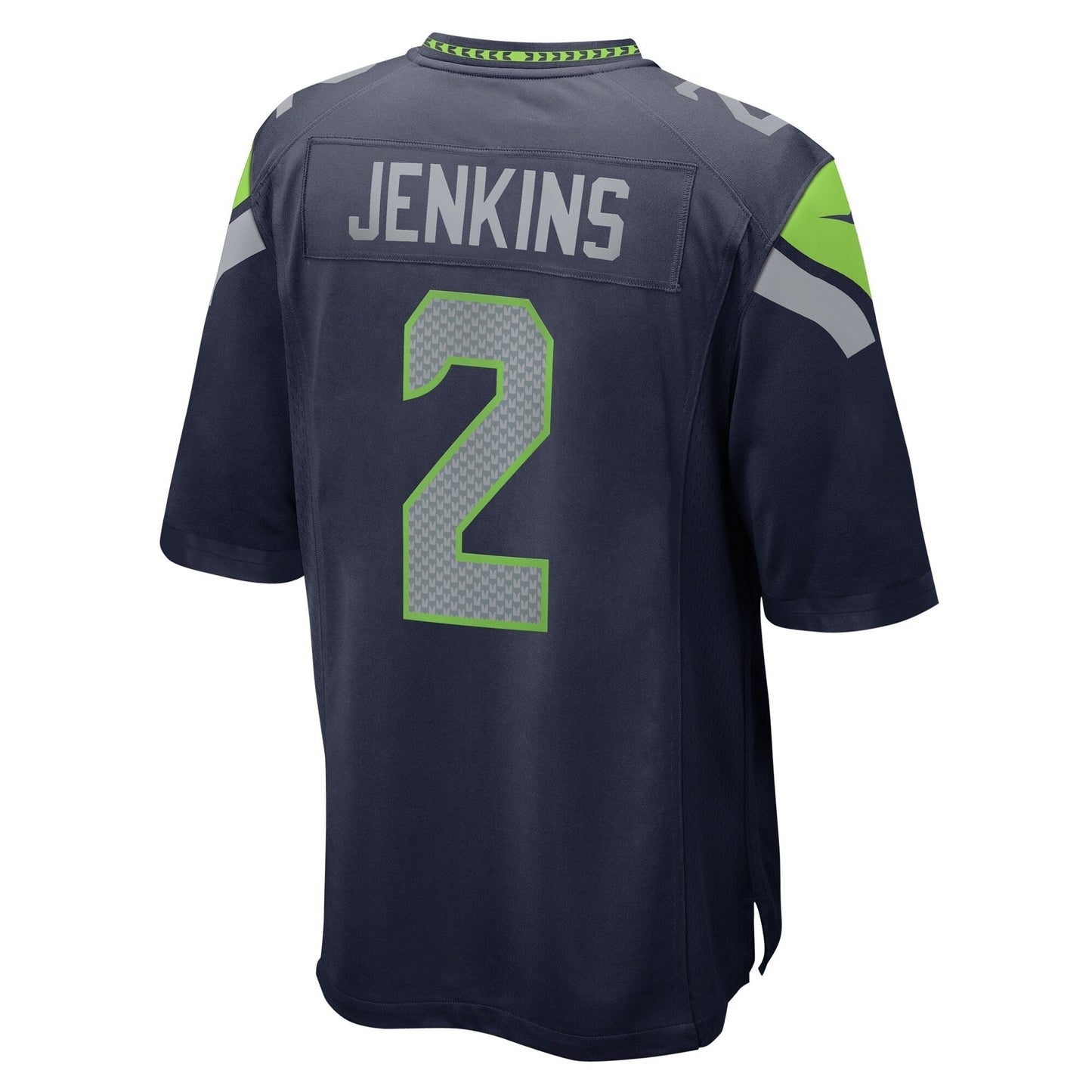 Rayshawn Jenkins Seattle Seahawks Game Jersey - College Navy football jersey product view 3