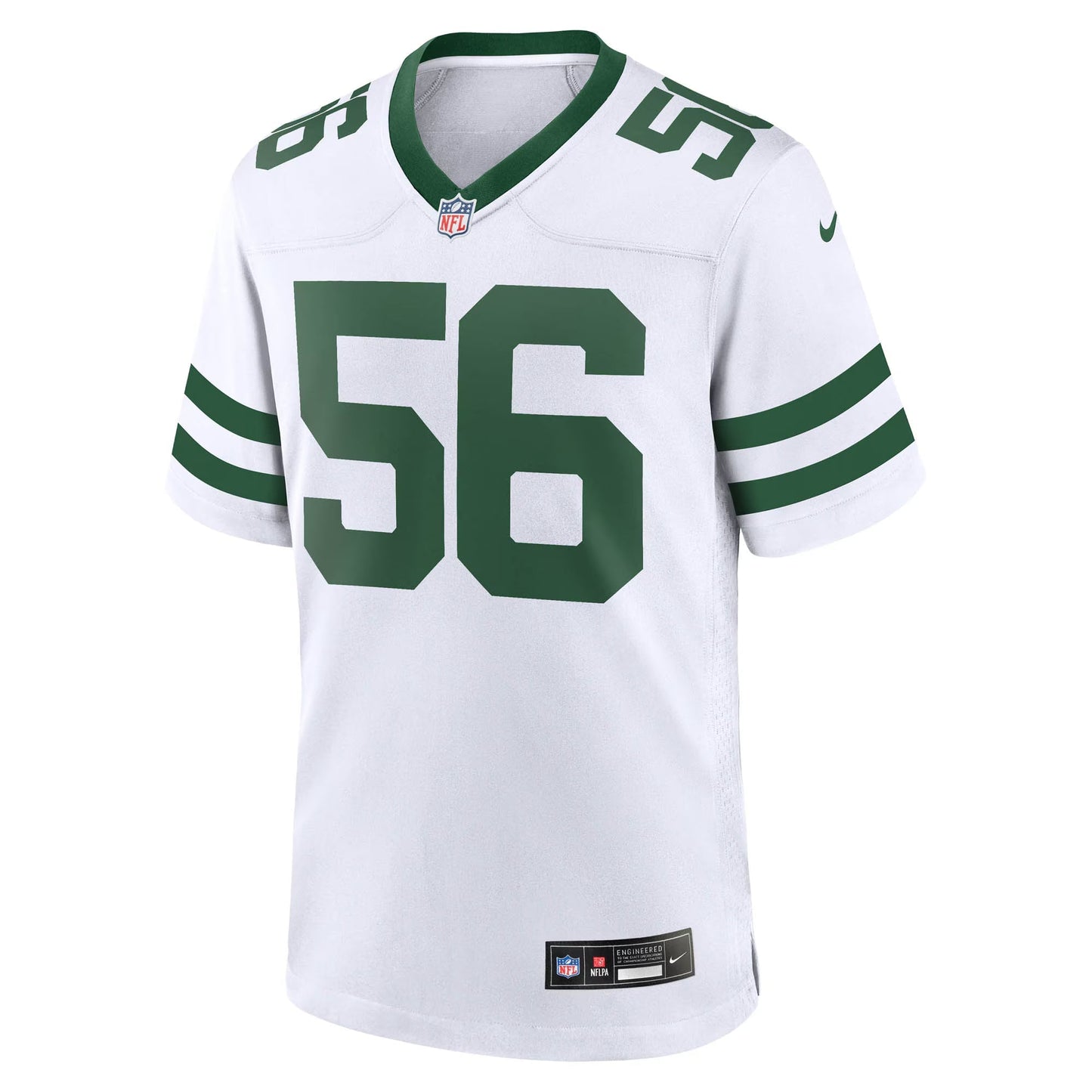 New York Jets Quincy Williams Legacy White Game Jersey football jersey product view 1
