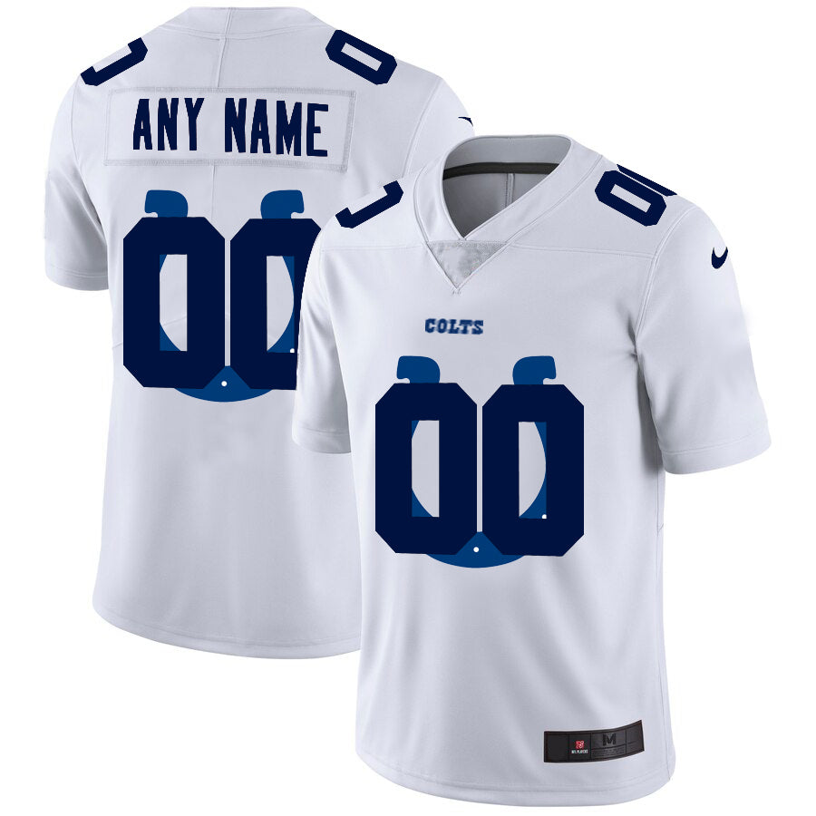 Custom1 Indianapolis Colts White Team Big Logo Vapor Untouchable Limited Jersey1 Stitched American Football Jerseys football jersey product view 1
