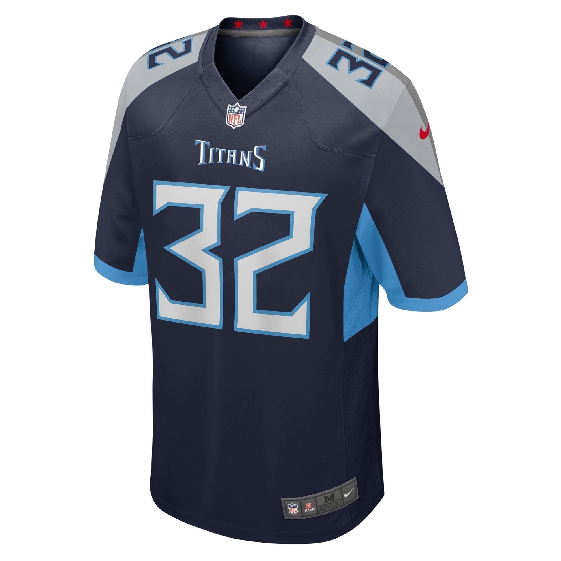 Tyjae Spears Tennessee Titans Team Game Jersey - Navy football jersey product view 2