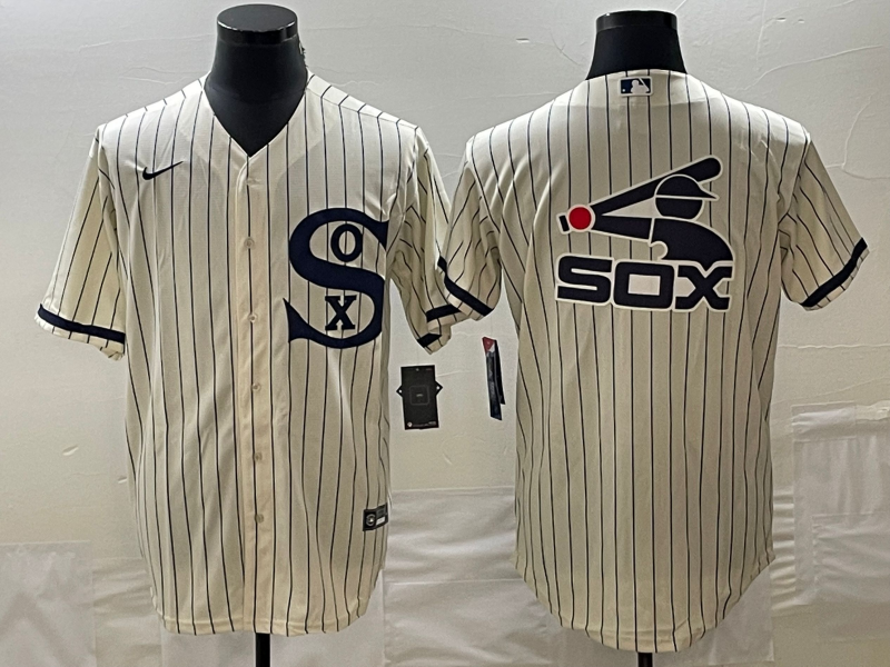 Men's Chicago White Sox Cream Replica Player Jersey baseball jersey product view 1