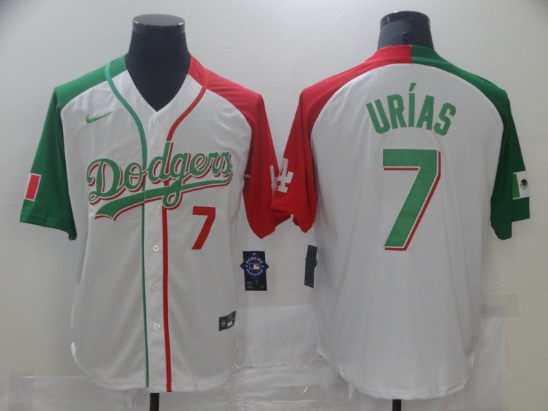 Men's Los Angeles Dodgers Julio Urias White Stitched Baseball Jersey baseball jersey product view 1