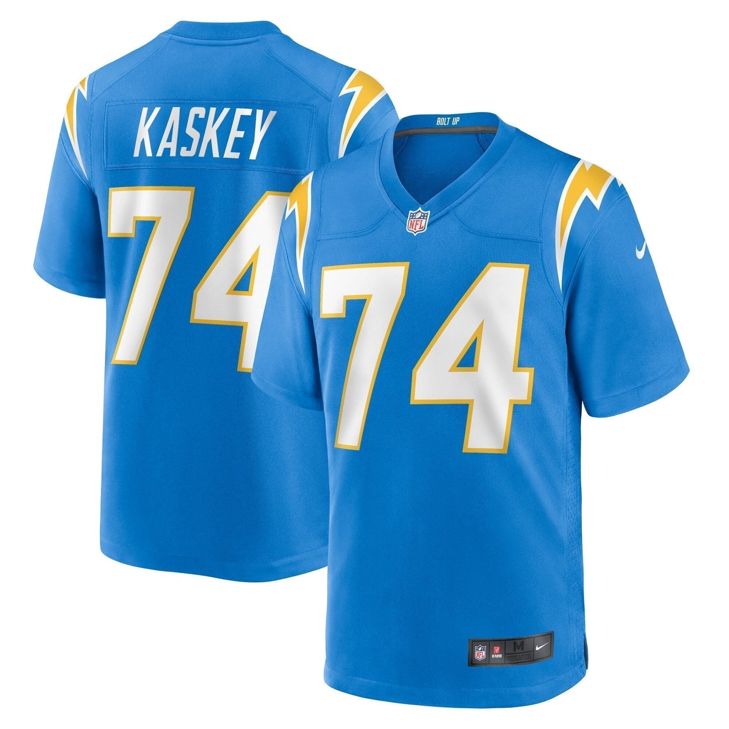 Matt Kaskey Los Angeles Chargers Team Game Jersey - Powder Blue football jersey product view 1