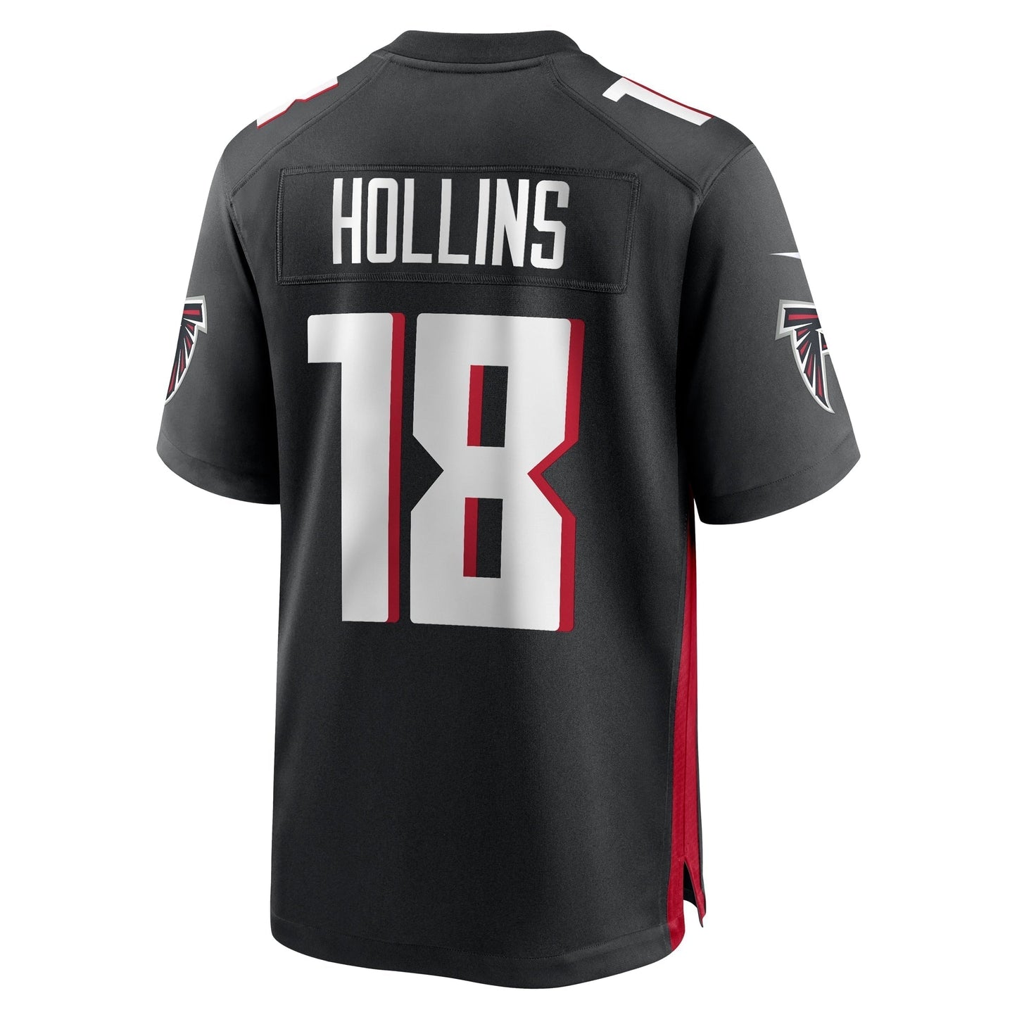 Mack Hollins Atlanta Falcons Game Jersey - Black football jersey product view 3