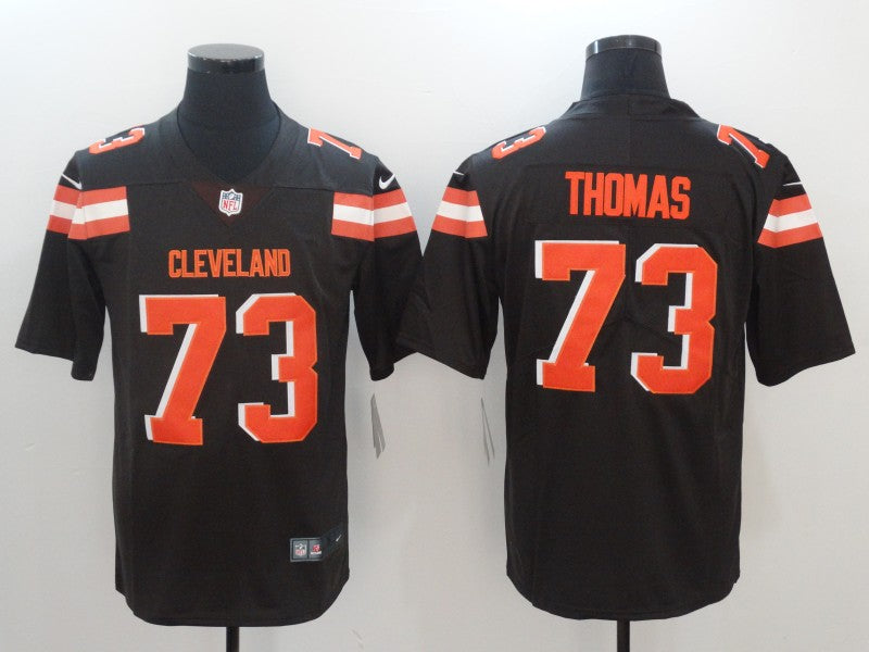 Men's Cleveland Browns Joe Thomas Brown Game Jersey football jersey product view 1