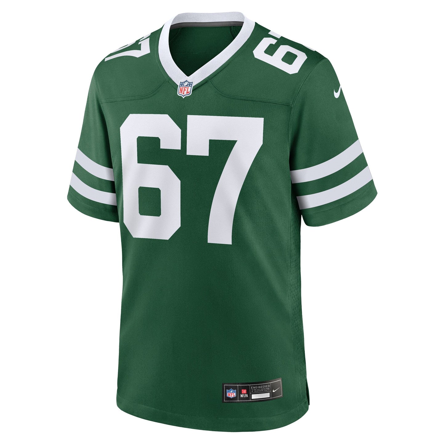 Carter Warren New York Jets Team Game Jersey - Legacy Green football jersey product view 2
