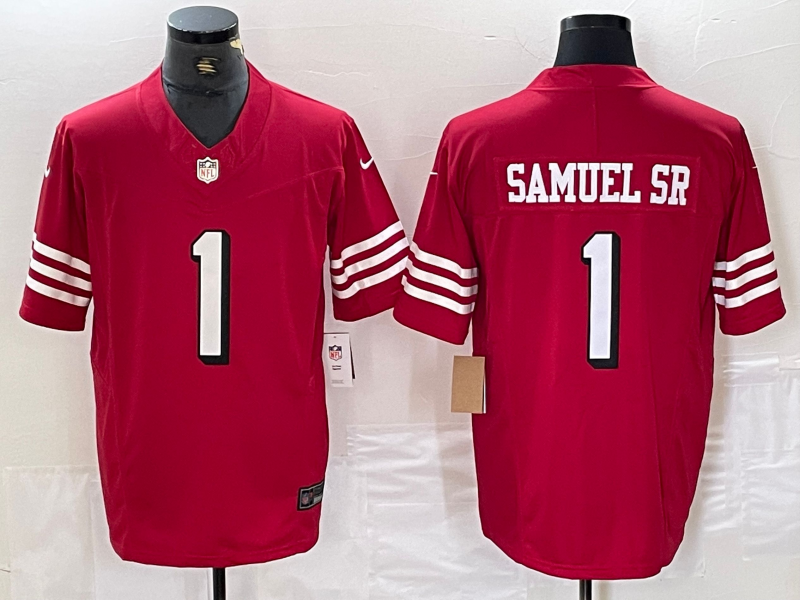 Men's San Francisco 49ers Deebo Samuel Sr Scarlet Alternate Vapor F.U.S.E. Limited Jersey football jersey product view 1