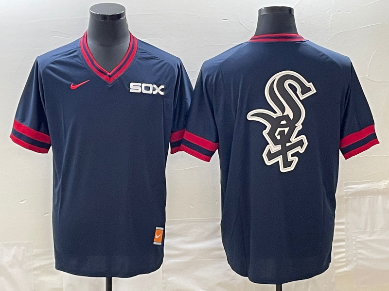 Men's Chicago White Sox Navy Cooperstown Collection Team Jersey1 baseball jersey product view 1