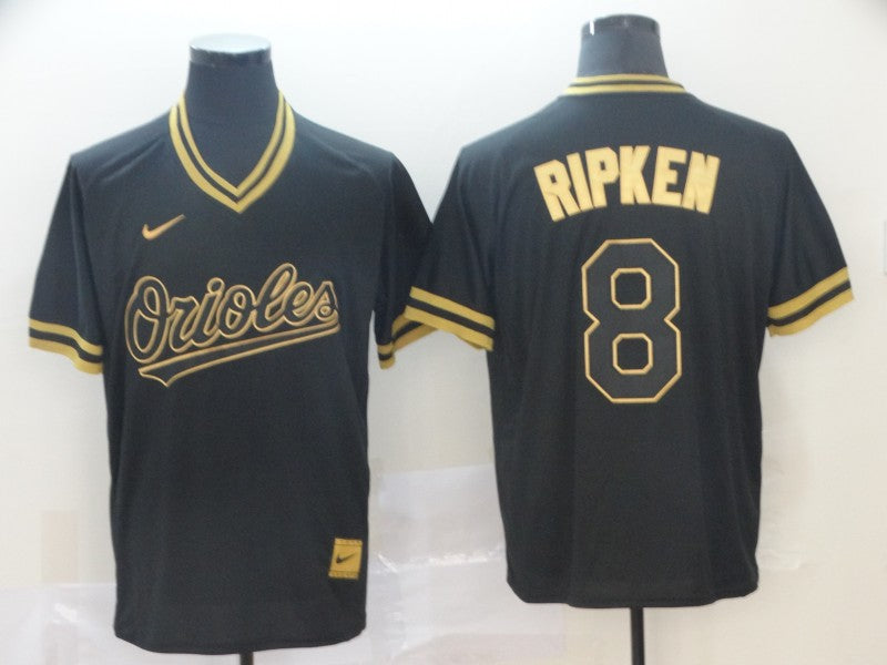 Men's Baltimore Orioles Cal Ripken Jr. #8 Black Authentic Player Jersey baseball jersey product view 1