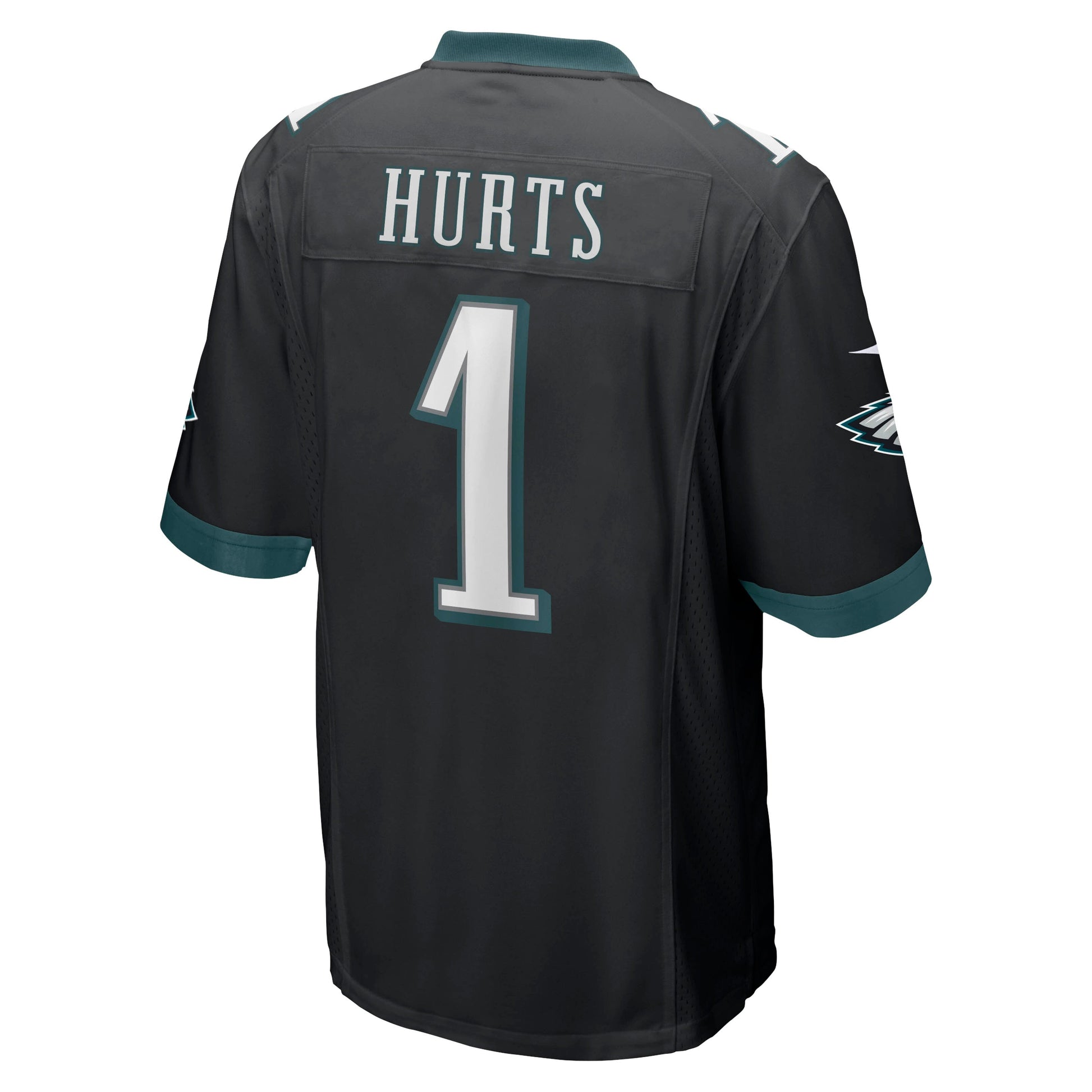 Jalen Hurts Philadelphia Eagles Game Jersey - Black football jersey product view 3
