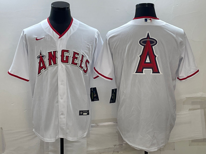 Men's Los Angeles Angels White Alternate Replica Player Jersey1 baseball jersey product view 1