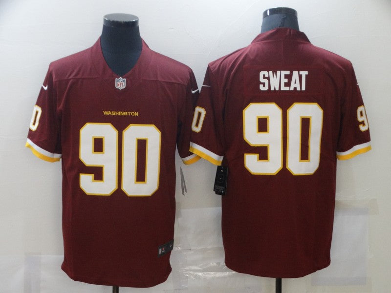Men's Washington Commanders Montez Sweat Red Game Jersey football jersey product view 1