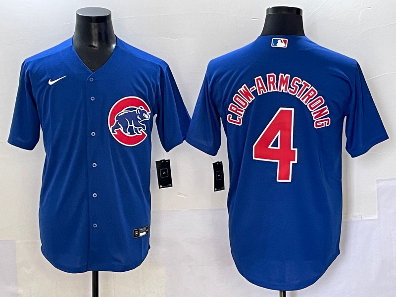 Men's Chicago Cubs Pete Crow-Armstrong Royal Limited Player Jersey baseball jersey product view 1