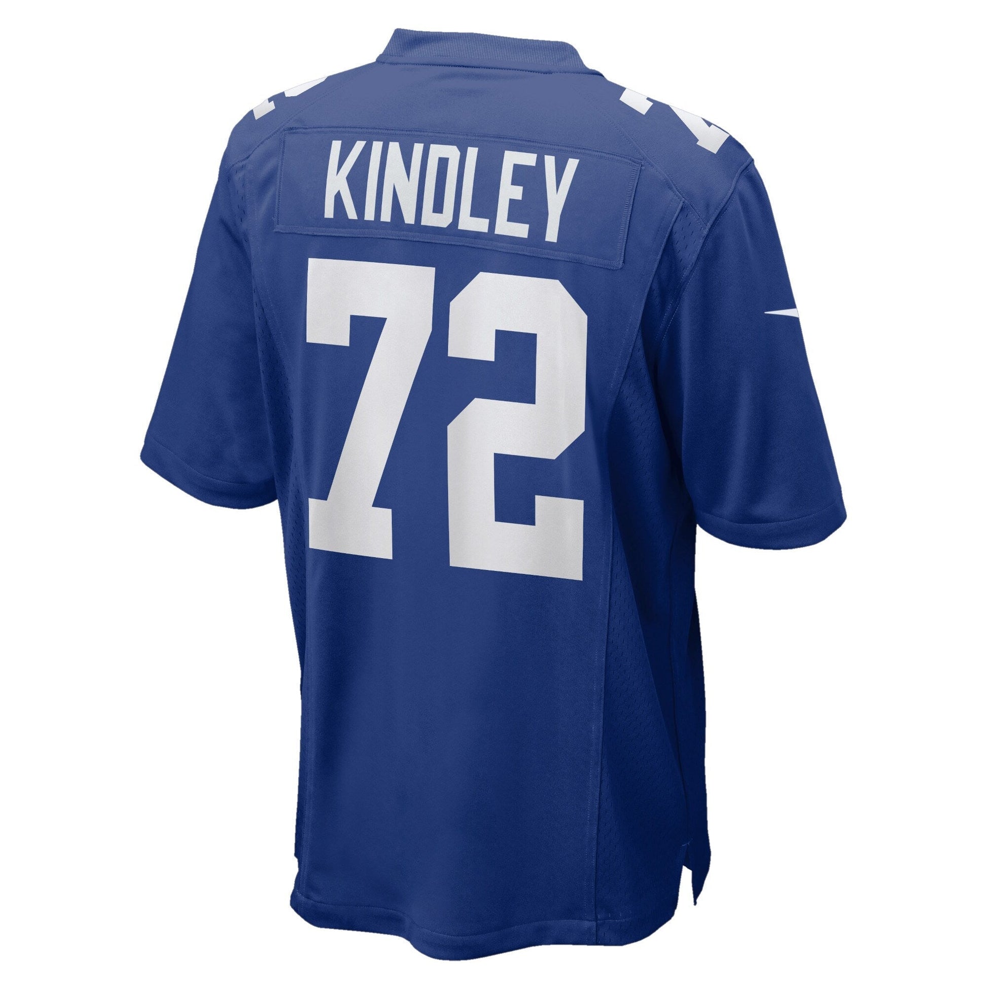 Solomon Kindley New York Giants Home Game Jersey - Royal football jersey product view 3