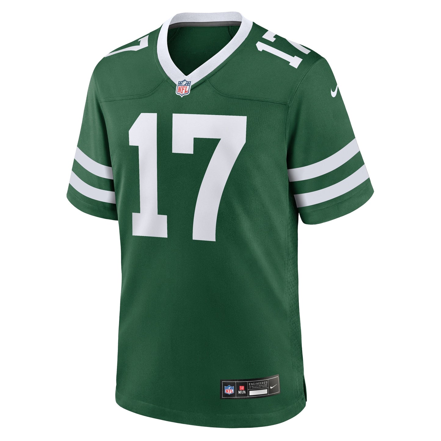 Malachi Corley New York Jets Team Game Jersey - Legacy Green football jersey product view 2