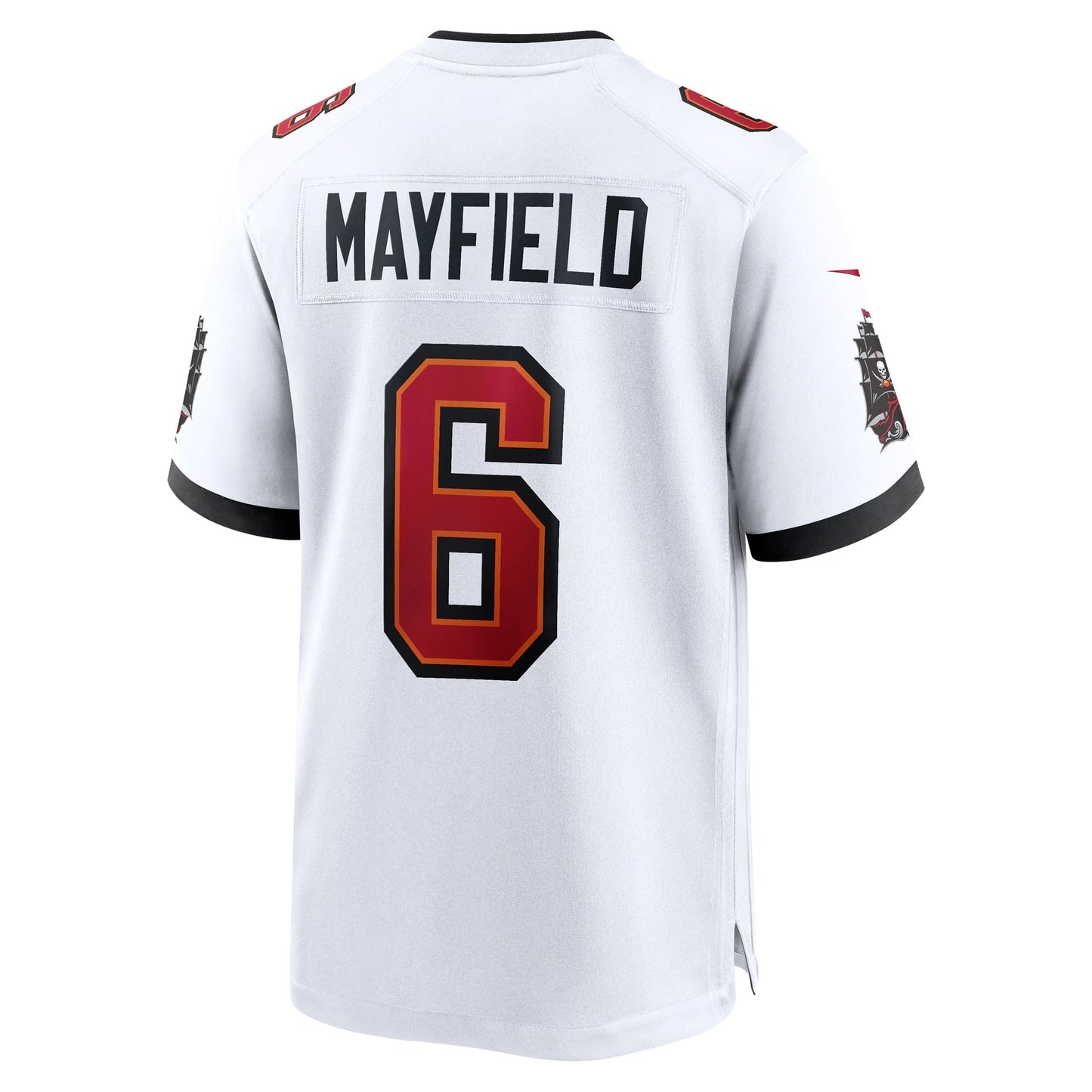 Tampa Bay Buccaneers Baker Mayfield White Away Game Jersey football jersey product view 1