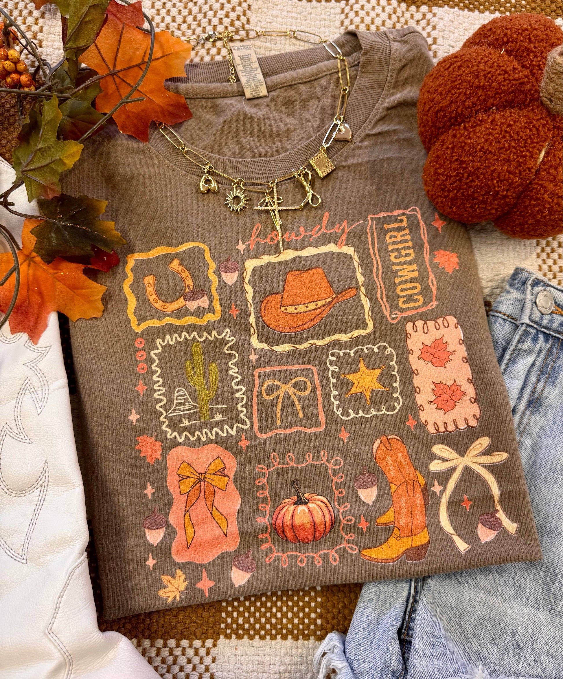 Western Fall Collage Tee/Muscle Tank Unisex T-shirt, Sweatshirt, Hoodie, Long Sleeve Tee - T-Shirt, Sweatshirt, Hoodie