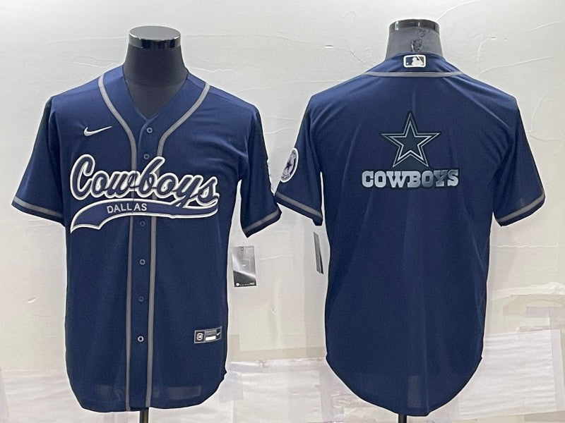 Men's Dallas Cowboys Navy Game Jersey1 football jersey product view 1