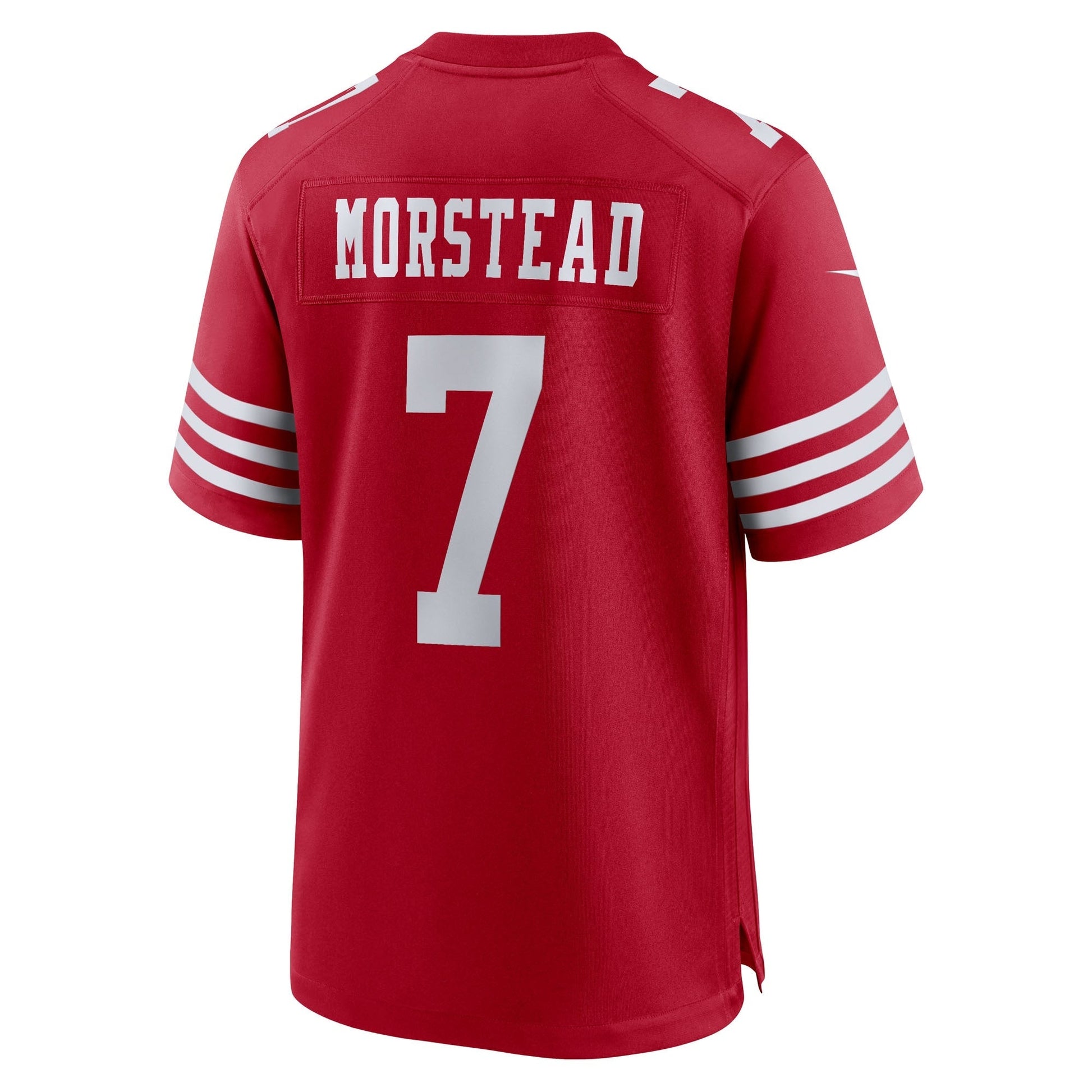 San Francisco 49ers Thomas Morstead Scarlet Team Game Jersey football jersey product view 1