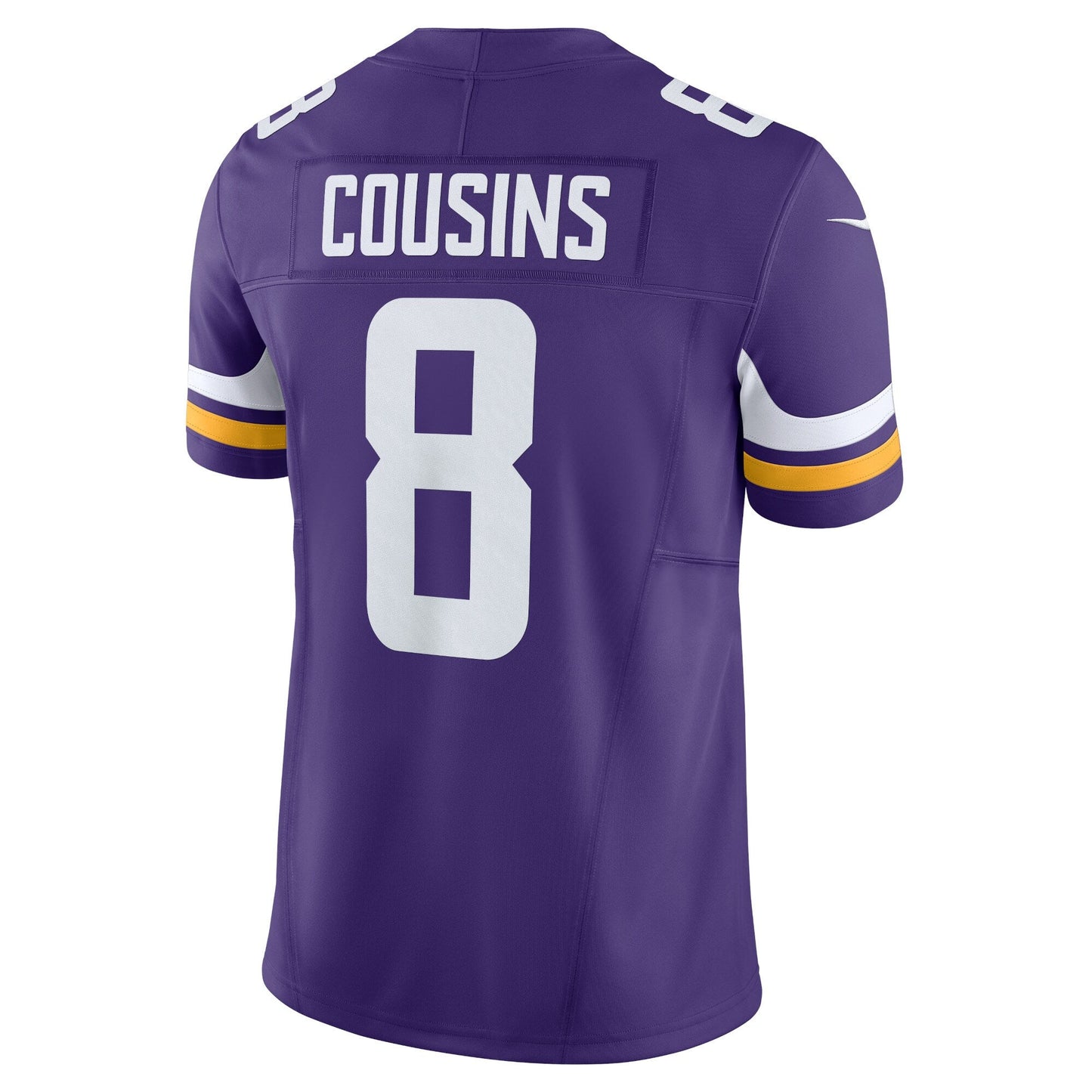 Kirk Cousins Minnesota Vikings Vapor F.U.S.E. Limited Jersey - Purple football jersey product view 3