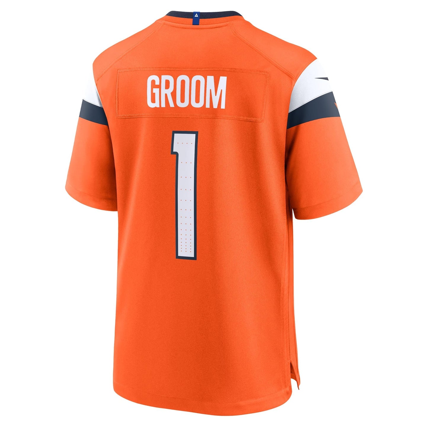 Denver Broncos Number 1 Groom Orange Game Jersey football jersey product view 1