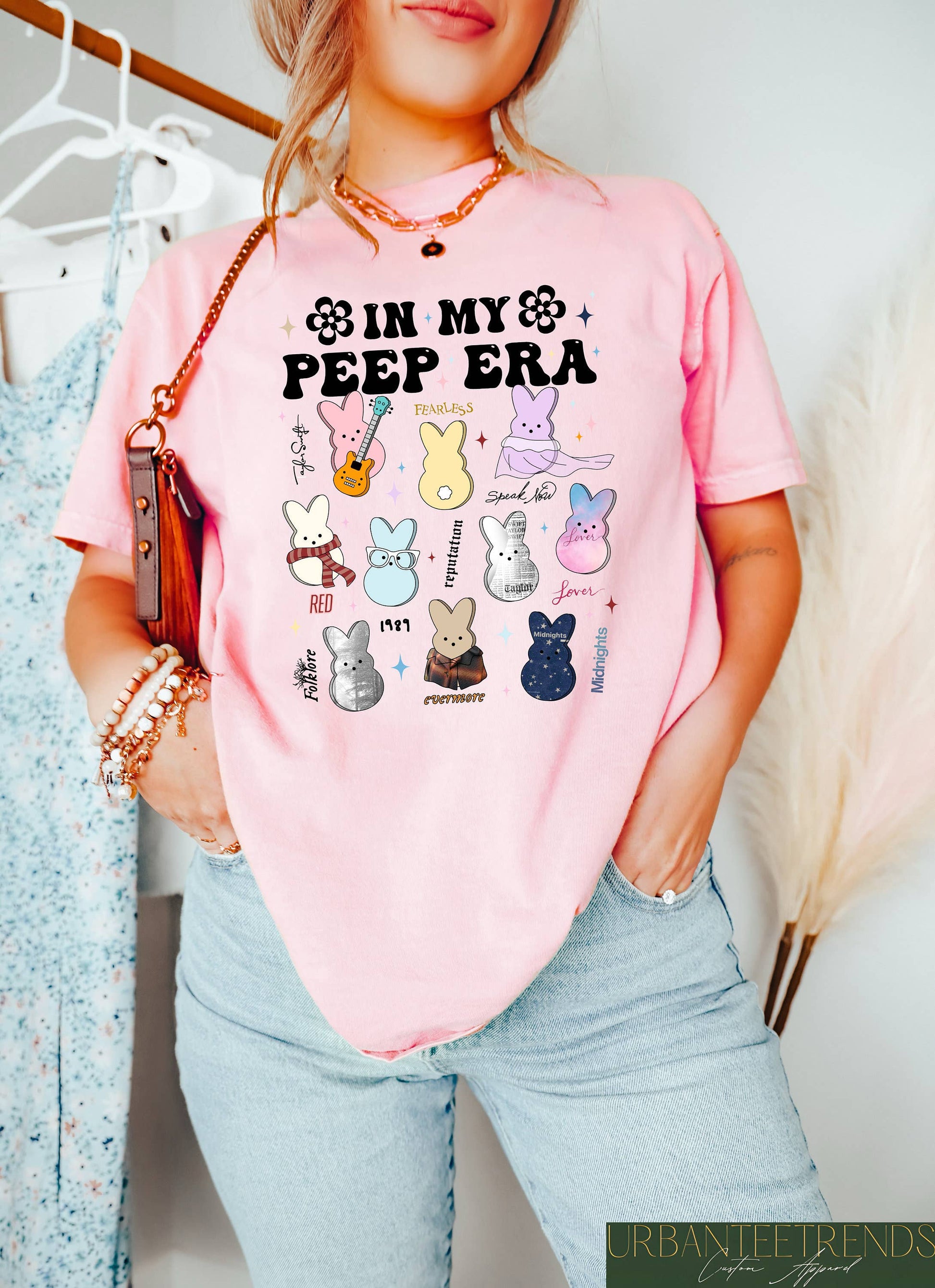In My Peeps Era Easter Taylor Albums T-Shirt Unisex T-shirt, Sweatshirt, Hoodie, Long Sleeve Tee - T-Shirt, Sweatshirt, Hoodie