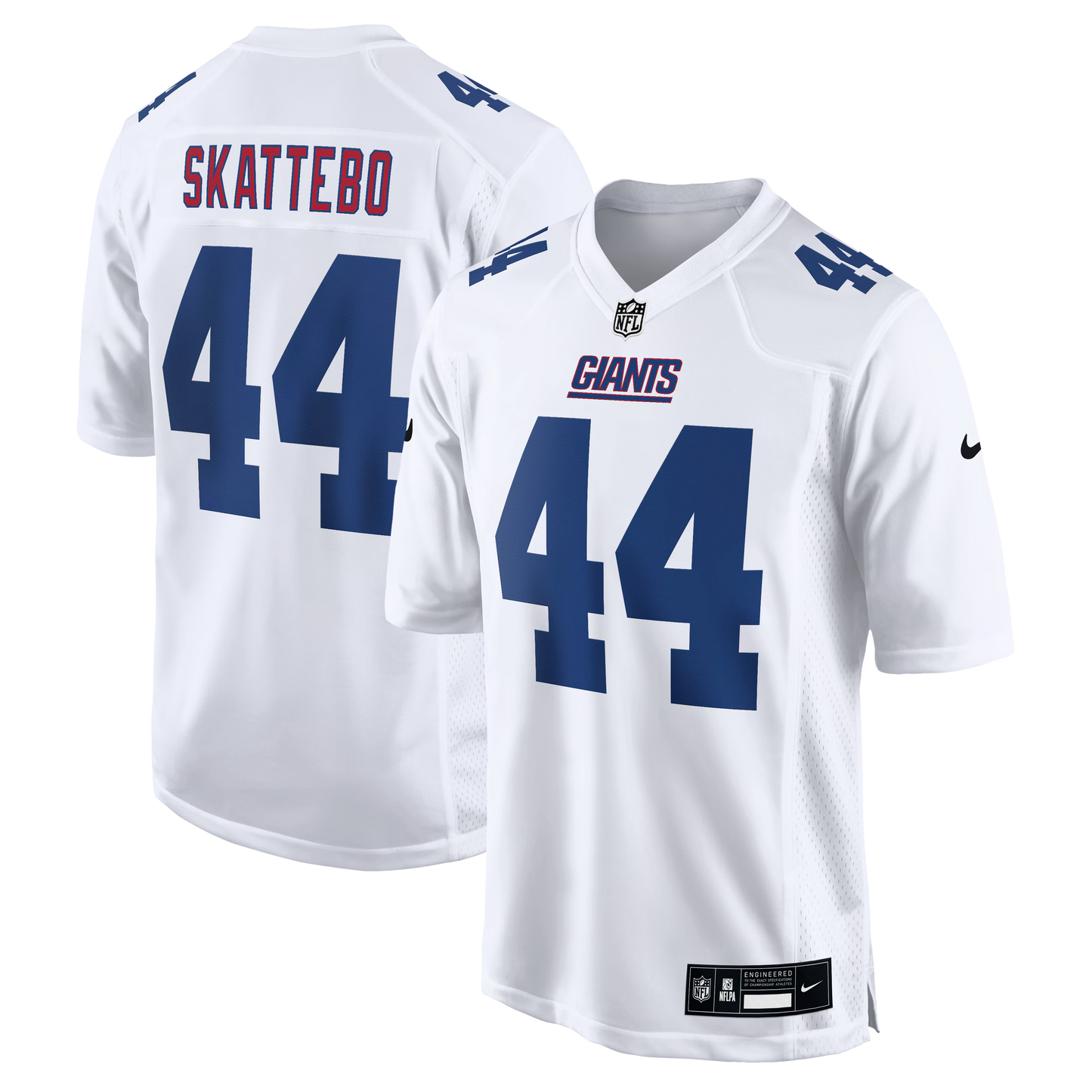 New York Giants Cam Skattebo Tundra White Fashion Game Jersey football jersey product view 1
